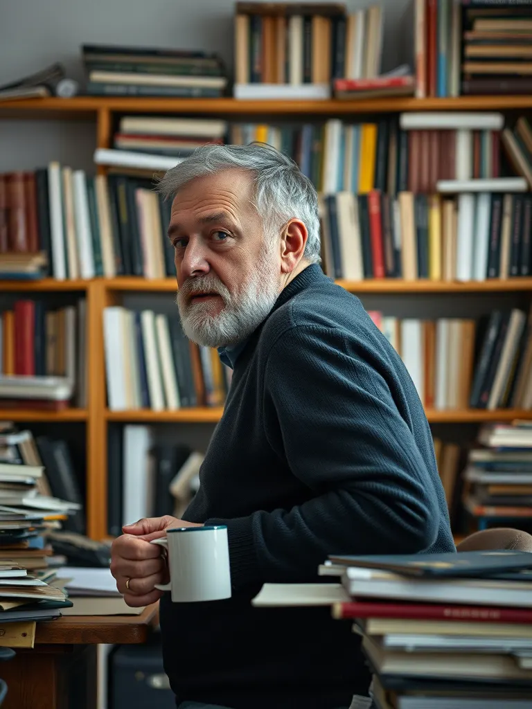 A portrait of Marek Sandoval, reports and output